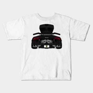 HURACAN BLACK Kids T-Shirt